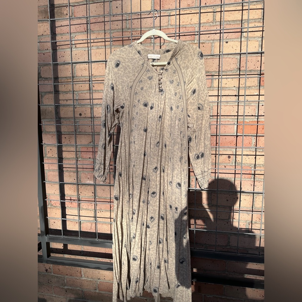 Natalie Martin Fiore maxi dress grey/blue Small.